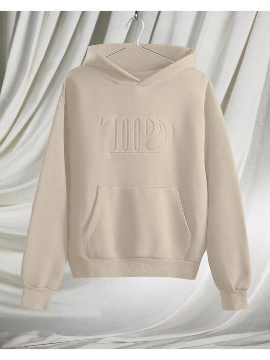 Taylor Swift Tops - Taylor Swift Tortured Poets Department Beige Hoosie